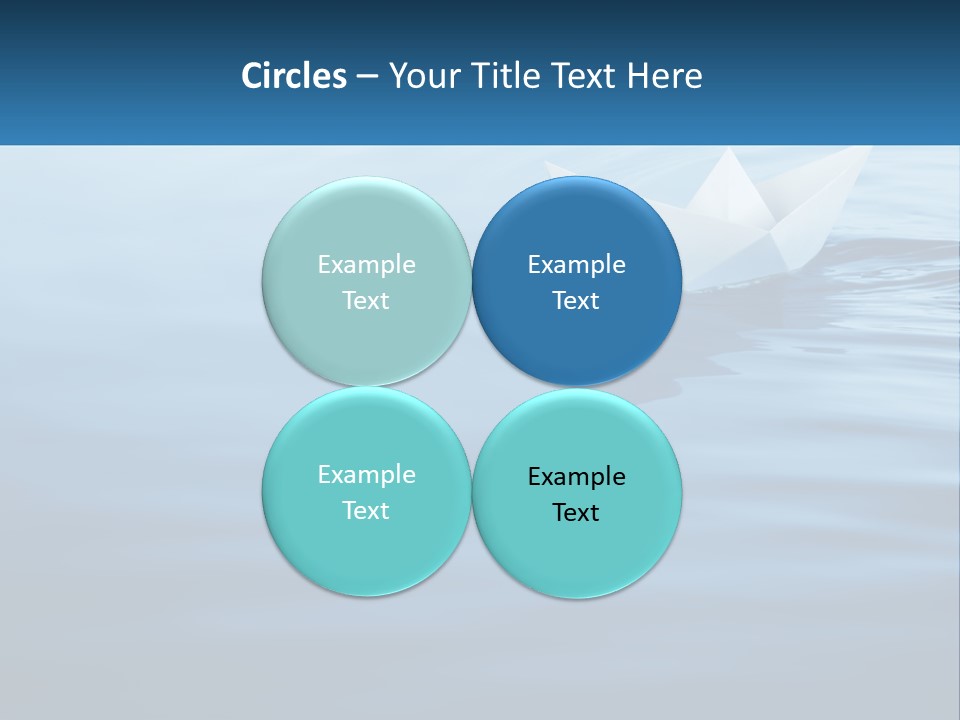 A Paper Boat Floating On Top Of A Body Of Water PowerPoint Template