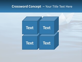 A Paper Boat Floating On Top Of A Body Of Water PowerPoint Template