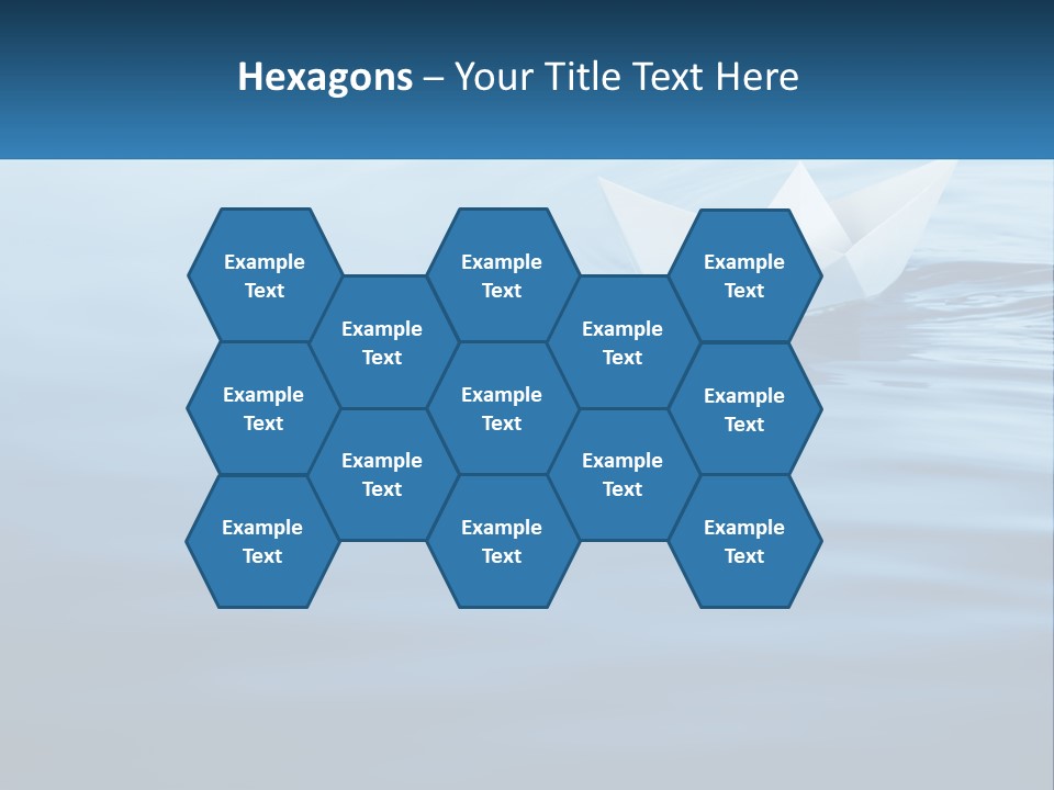 A Paper Boat Floating On Top Of A Body Of Water PowerPoint Template