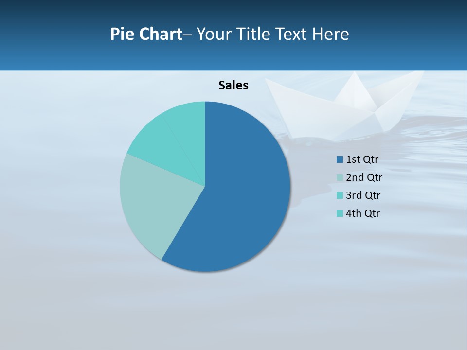 A Paper Boat Floating On Top Of A Body Of Water PowerPoint Template