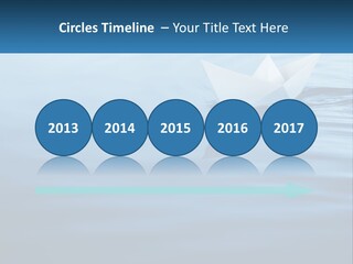 A Paper Boat Floating On Top Of A Body Of Water PowerPoint Template