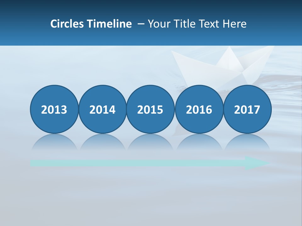 A Paper Boat Floating On Top Of A Body Of Water PowerPoint Template