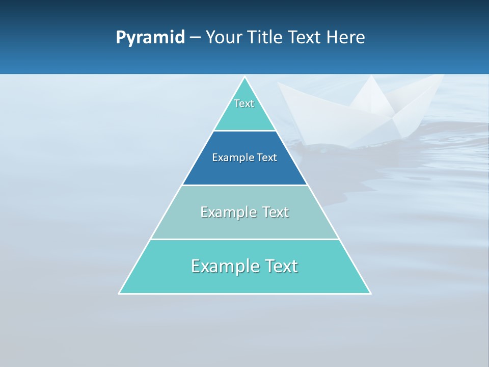 A Paper Boat Floating On Top Of A Body Of Water PowerPoint Template
