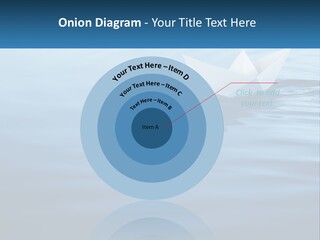 A Paper Boat Floating On Top Of A Body Of Water PowerPoint Template