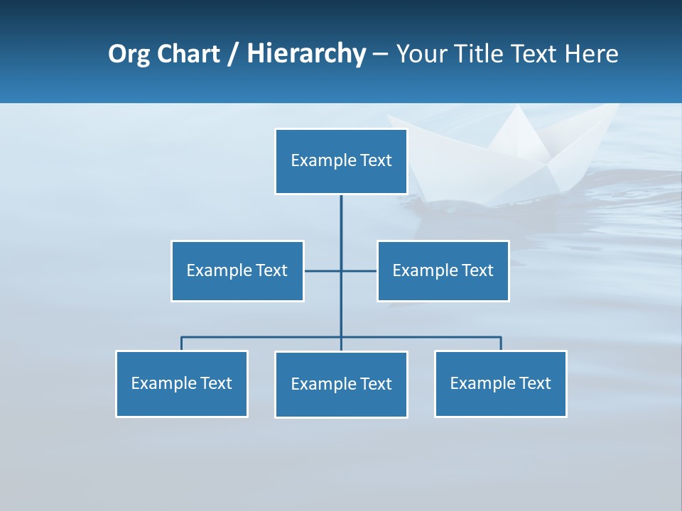 A Paper Boat Floating On Top Of A Body Of Water PowerPoint Template