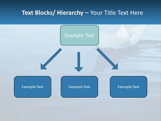 A Paper Boat Floating On Top Of A Body Of Water PowerPoint Template