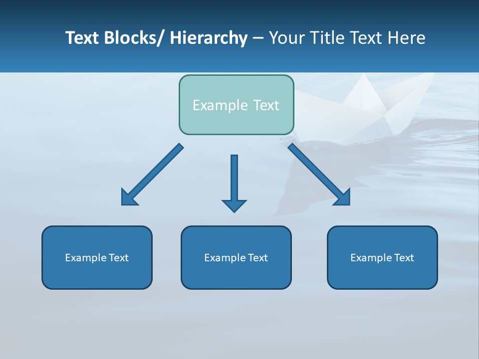 A Paper Boat Floating On Top Of A Body Of Water PowerPoint Template