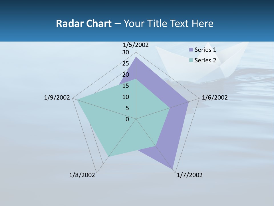 A Paper Boat Floating On Top Of A Body Of Water PowerPoint Template