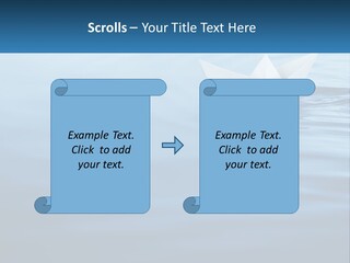 A Paper Boat Floating On Top Of A Body Of Water PowerPoint Template