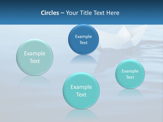 A Paper Boat Floating On Top Of A Body Of Water PowerPoint Template