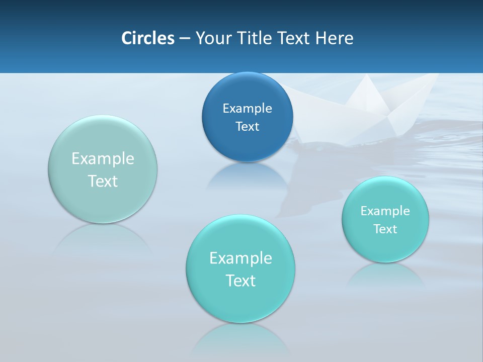 A Paper Boat Floating On Top Of A Body Of Water PowerPoint Template