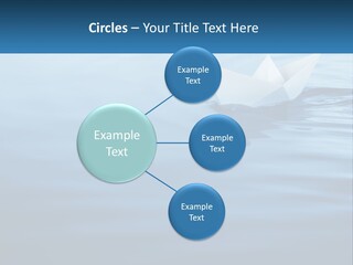 A Paper Boat Floating On Top Of A Body Of Water PowerPoint Template