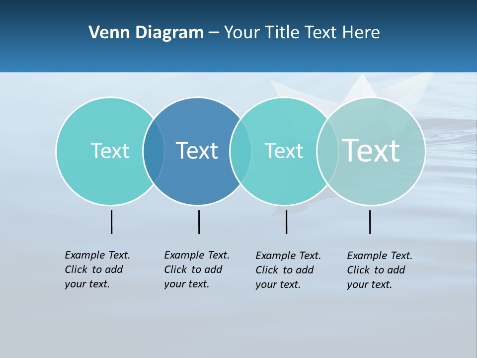 A Paper Boat Floating On Top Of A Body Of Water PowerPoint Template