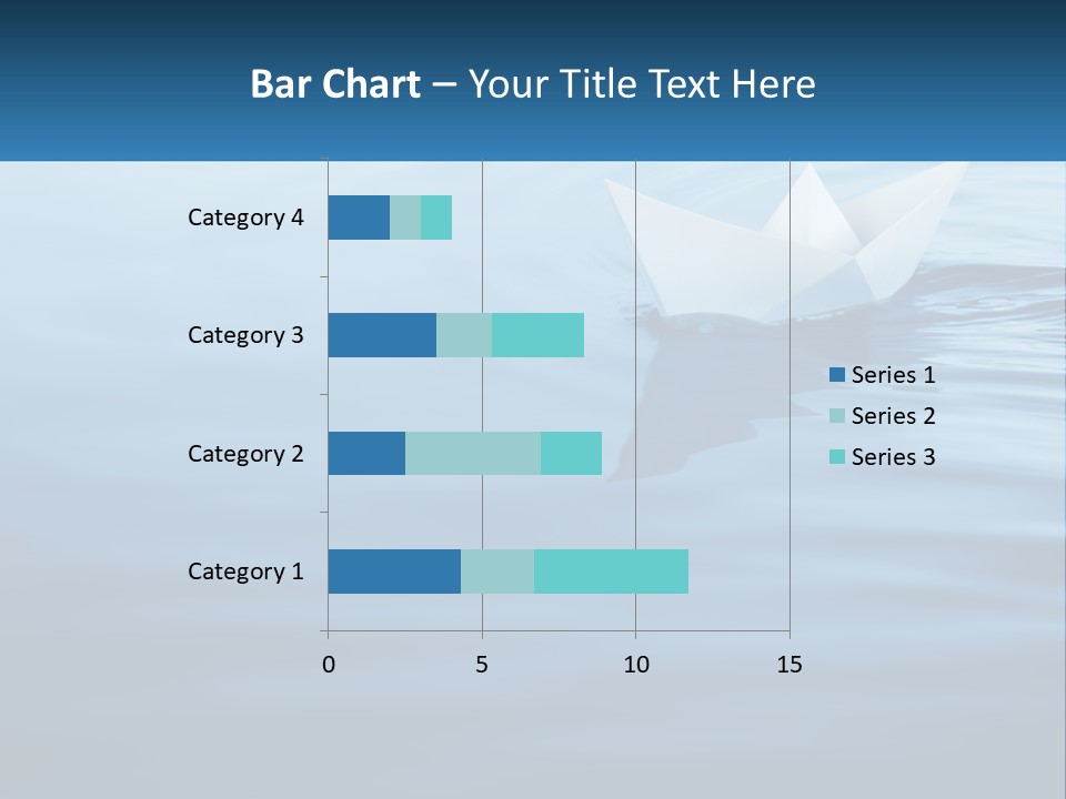 A Paper Boat Floating On Top Of A Body Of Water PowerPoint Template