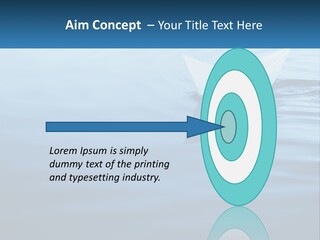 A Paper Boat Floating On Top Of A Body Of Water PowerPoint Template