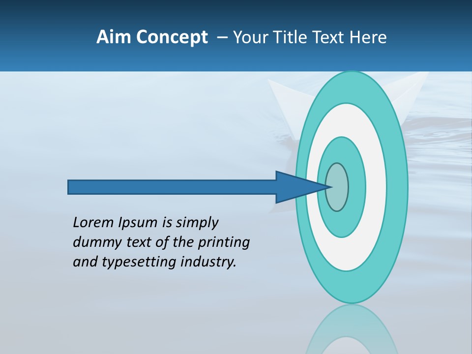 A Paper Boat Floating On Top Of A Body Of Water PowerPoint Template