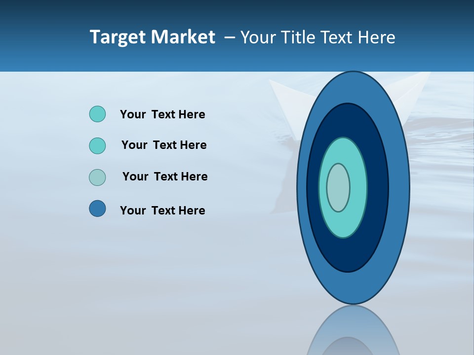 A Paper Boat Floating On Top Of A Body Of Water PowerPoint Template