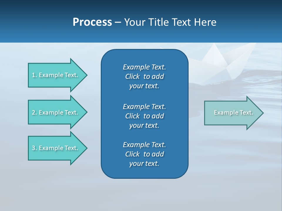 A Paper Boat Floating On Top Of A Body Of Water PowerPoint Template