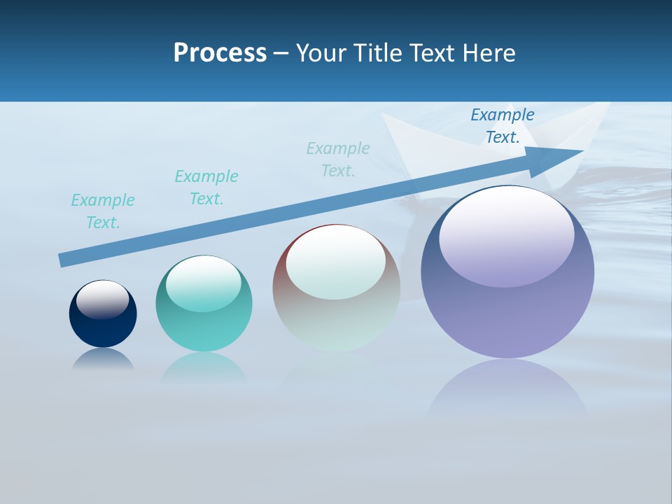 A Paper Boat Floating On Top Of A Body Of Water PowerPoint Template