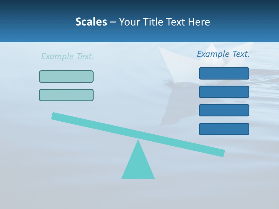 A Paper Boat Floating On Top Of A Body Of Water PowerPoint Template