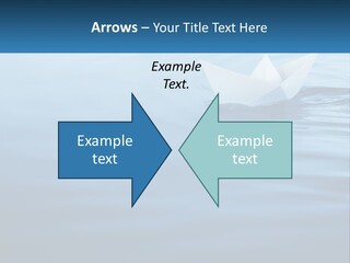 A Paper Boat Floating On Top Of A Body Of Water PowerPoint Template