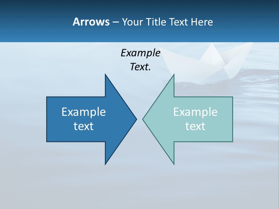 A Paper Boat Floating On Top Of A Body Of Water PowerPoint Template