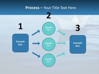 A Paper Boat Floating On Top Of A Body Of Water PowerPoint Template