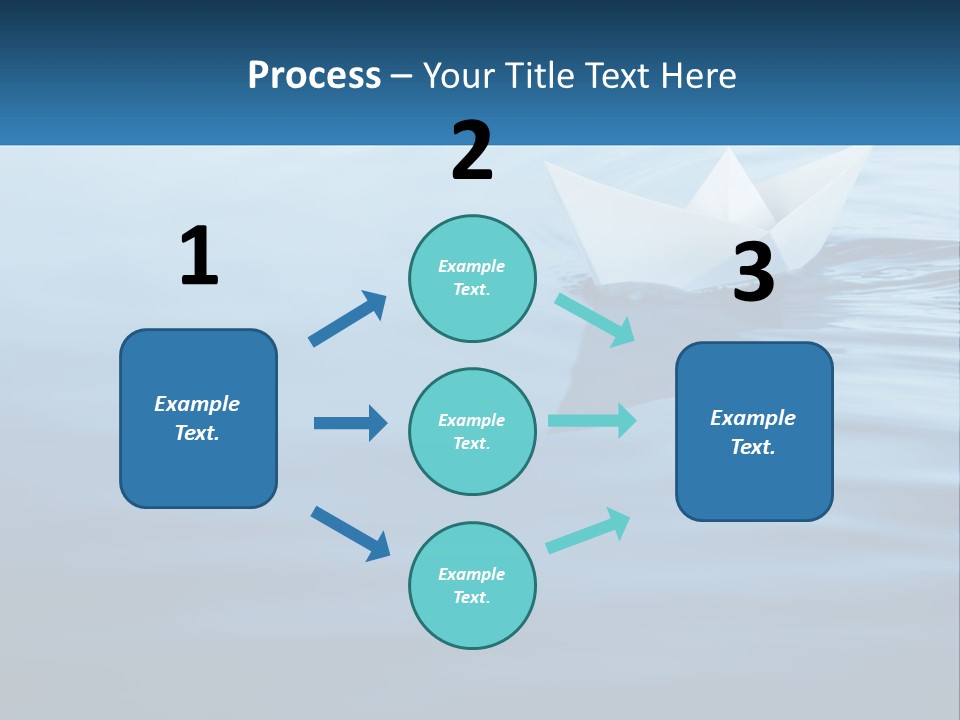 A Paper Boat Floating On Top Of A Body Of Water PowerPoint Template