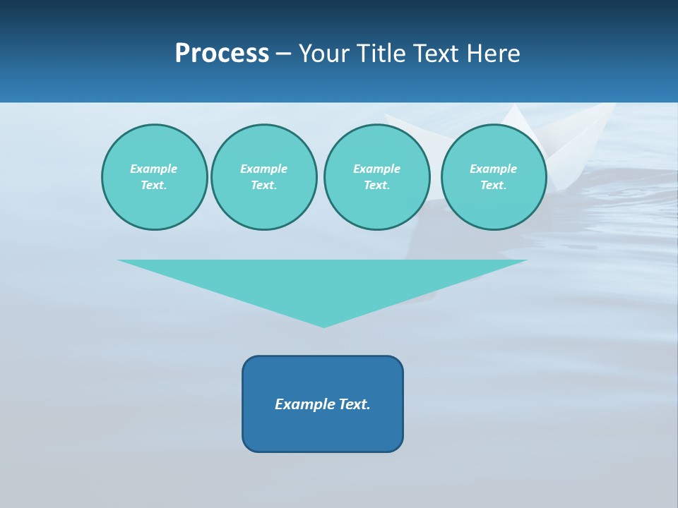 A Paper Boat Floating On Top Of A Body Of Water PowerPoint Template