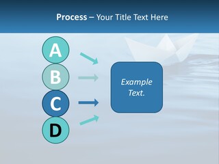 A Paper Boat Floating On Top Of A Body Of Water PowerPoint Template