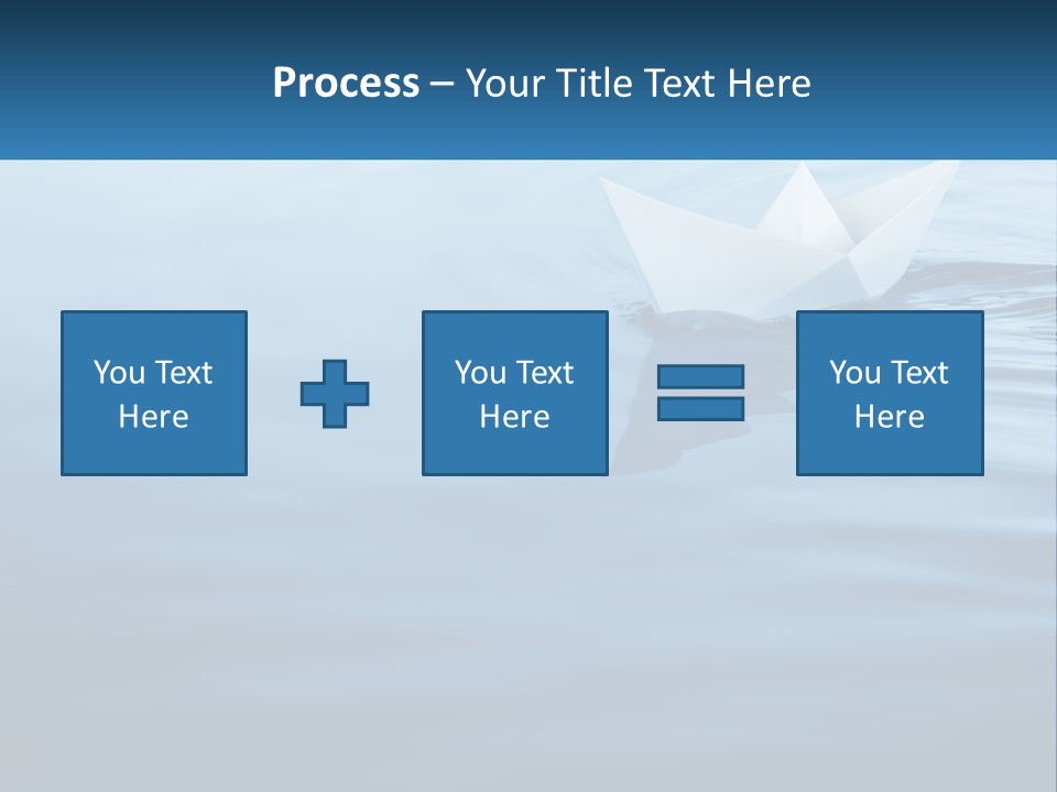 A Paper Boat Floating On Top Of A Body Of Water PowerPoint Template