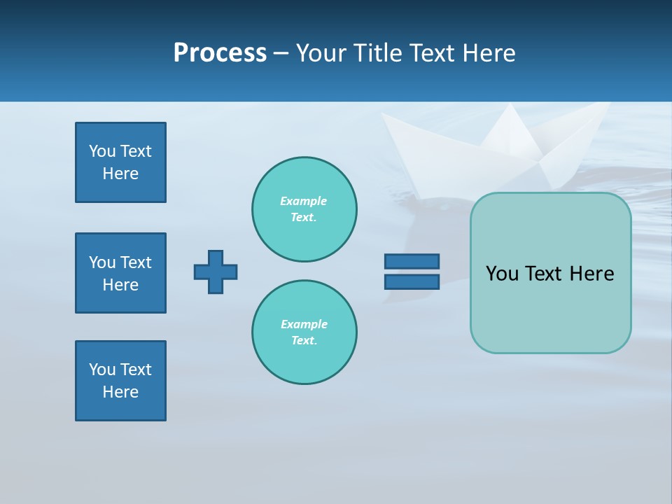 A Paper Boat Floating On Top Of A Body Of Water PowerPoint Template