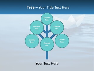 A Paper Boat Floating On Top Of A Body Of Water PowerPoint Template