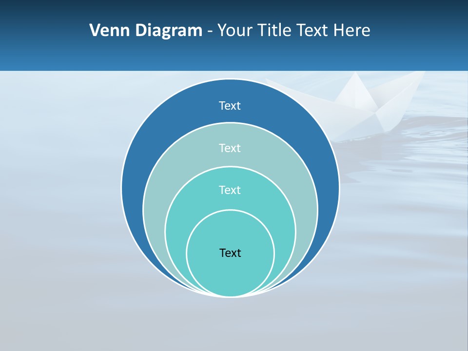 A Paper Boat Floating On Top Of A Body Of Water PowerPoint Template