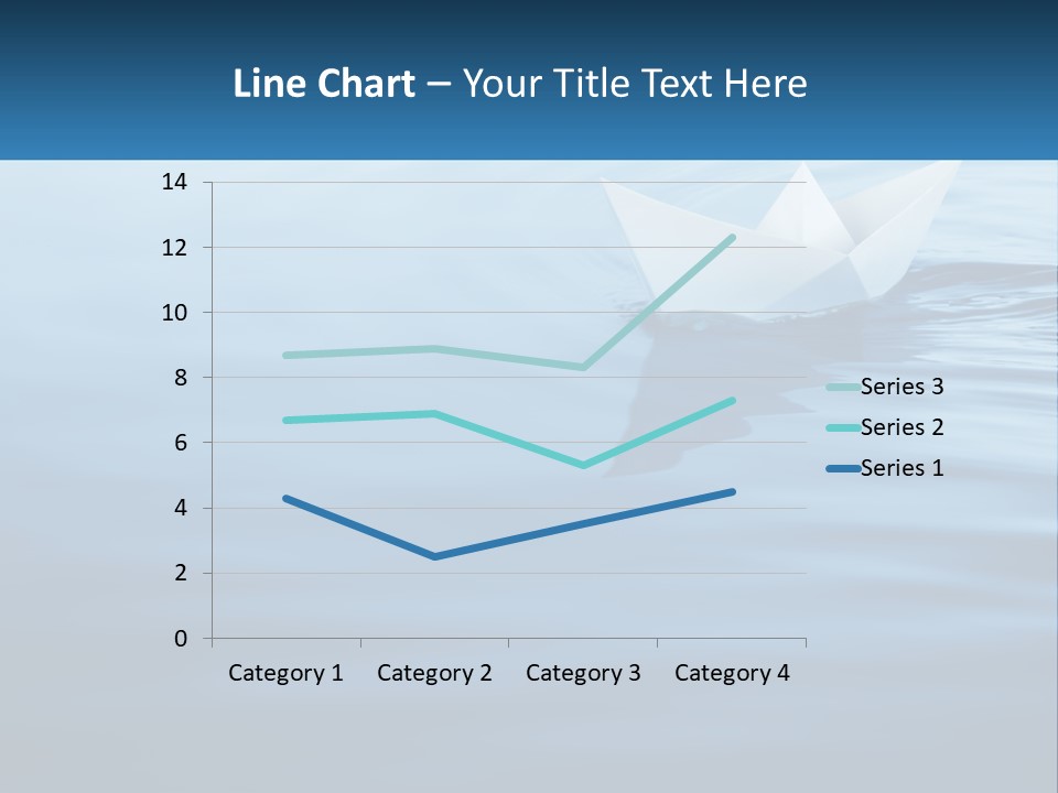 A Paper Boat Floating On Top Of A Body Of Water PowerPoint Template