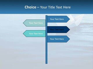 A Paper Boat Floating On Top Of A Body Of Water PowerPoint Template