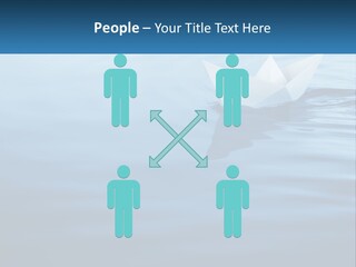 A Paper Boat Floating On Top Of A Body Of Water PowerPoint Template