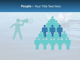 A Paper Boat Floating On Top Of A Body Of Water PowerPoint Template