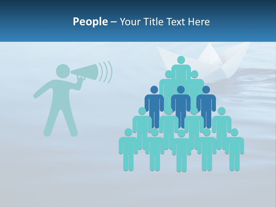 A Paper Boat Floating On Top Of A Body Of Water PowerPoint Template