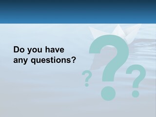 A Paper Boat Floating On Top Of A Body Of Water PowerPoint Template