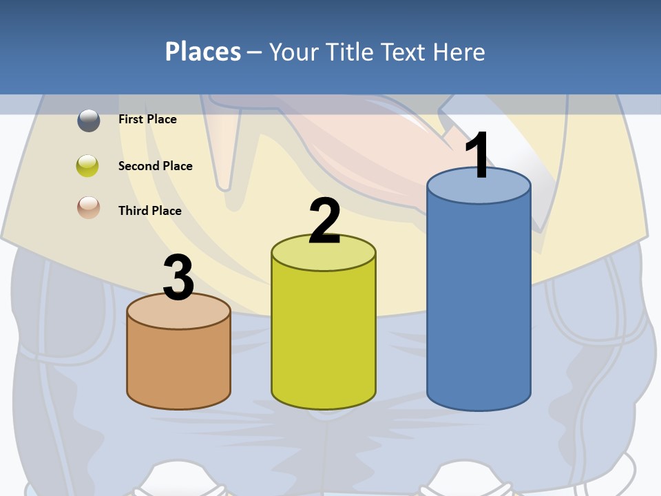 A Boy Eating A Piece Of Food On Top Of A Scale PowerPoint Template
