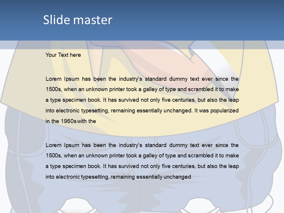 A Boy Eating A Piece Of Food On Top Of A Scale PowerPoint Template