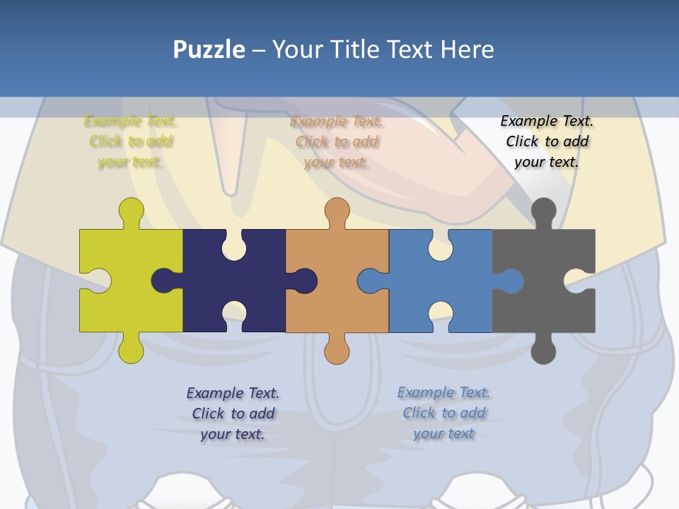 A Boy Eating A Piece Of Food On Top Of A Scale PowerPoint Template