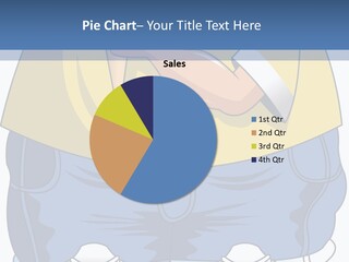 A Boy Eating A Piece Of Food On Top Of A Scale PowerPoint Template