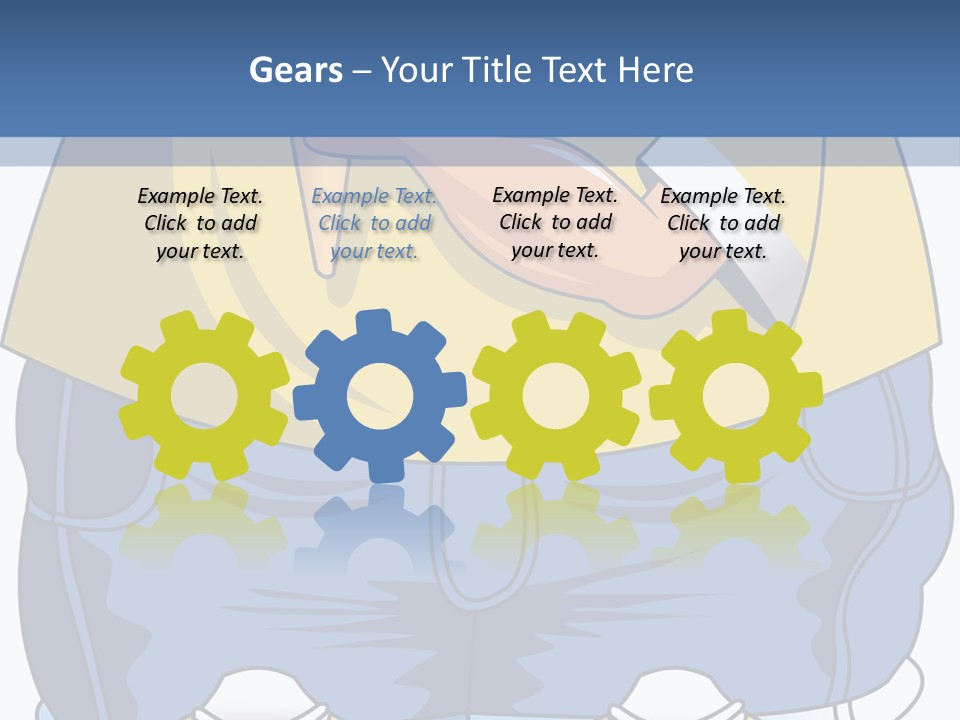 A Boy Eating A Piece Of Food On Top Of A Scale PowerPoint Template
