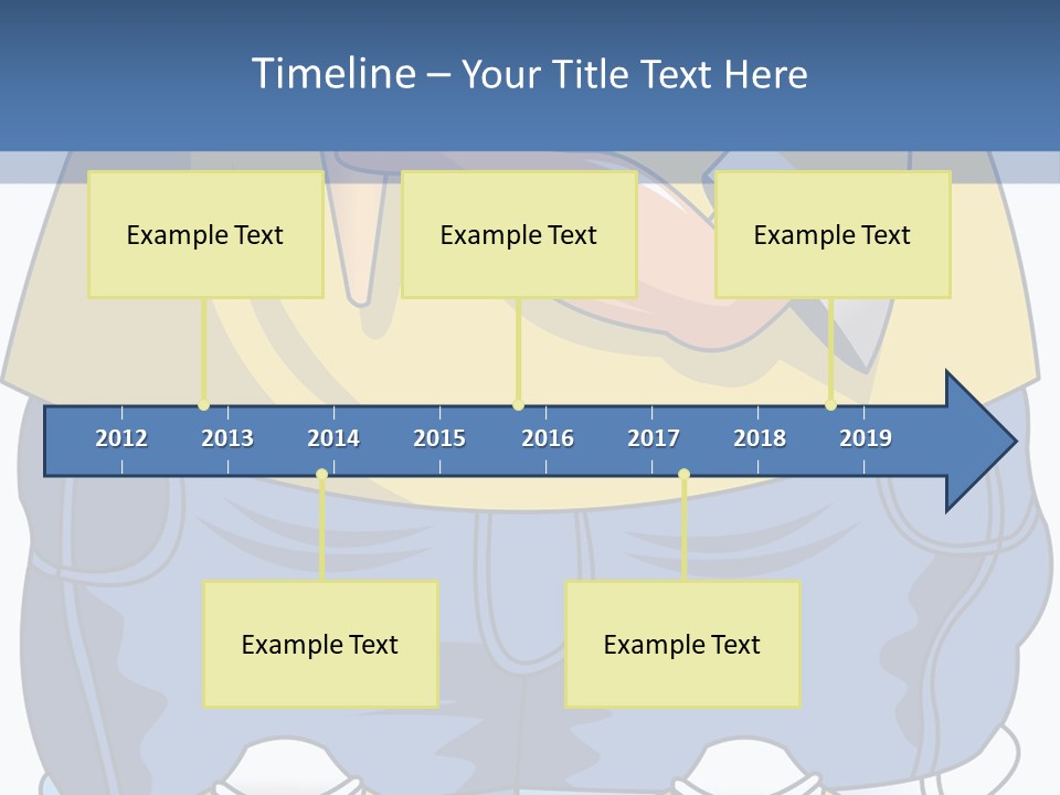 A Boy Eating A Piece Of Food On Top Of A Scale PowerPoint Template