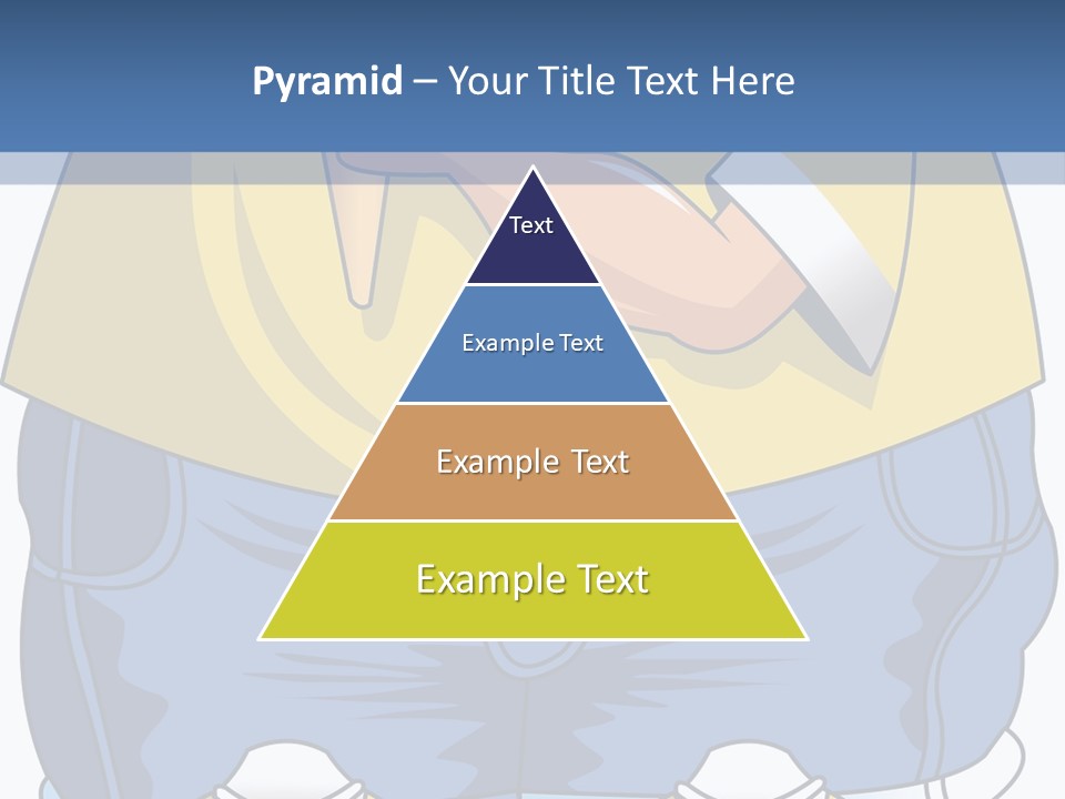 A Boy Eating A Piece Of Food On Top Of A Scale PowerPoint Template