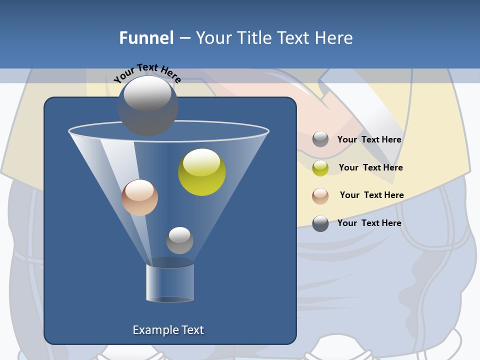 A Boy Eating A Piece Of Food On Top Of A Scale PowerPoint Template
