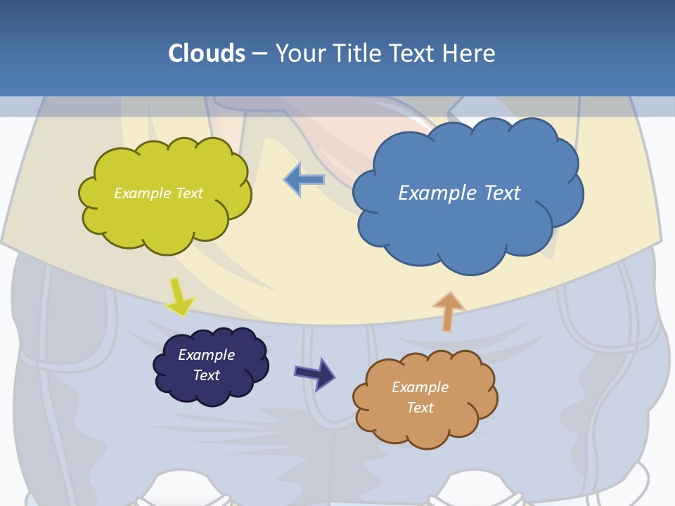 A Boy Eating A Piece Of Food On Top Of A Scale PowerPoint Template