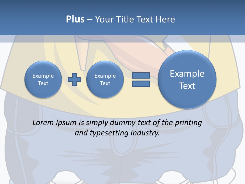 A Boy Eating A Piece Of Food On Top Of A Scale PowerPoint Template